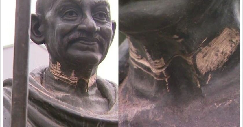 Mahatma Gandhi’s statue vandalised in Australia a day after unveiling