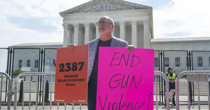 US House passes gun-safety legislation as court expands gun rights