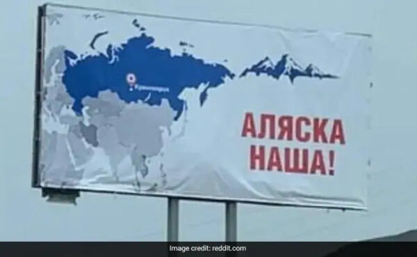 “Alaska Is Ours” Sign Appears In Russian City, Internet Shocked