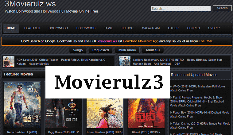 Movierulz3 2022 – Movierulz3 Hollywood & Bollywood HD movies Download Movierulz3 Tamil Movies