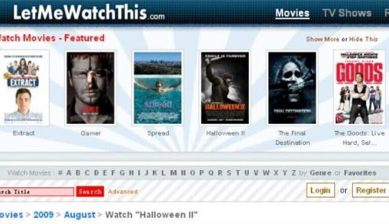 Watch Movies Online Free with Best Sites Like LetMeWatchThis