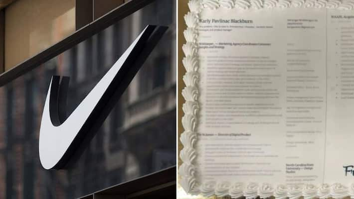 Woman prints resume out on a cake and sends it to Nike. See viral LinkedIn post