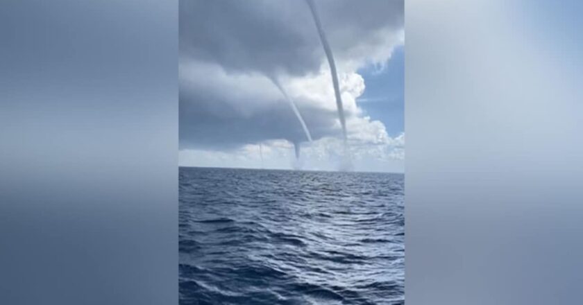 Viral Video: Four Stunning Waterspouts Spotted Off The Coast Of Spain