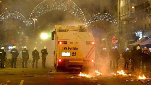 FIFA World Cup: Morocco fans clash with police in Brussels after defeat against France in semi-final